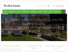 Tablet Screenshot of nexgenlawns.com